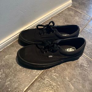 all black vans size 2
